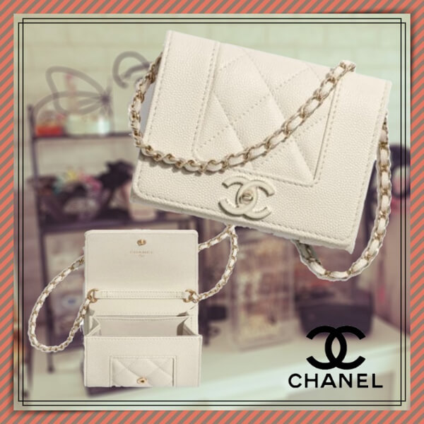 シャネル★チェーンウォレット★フラップコインパース コピー AP1783 B04283 N9307